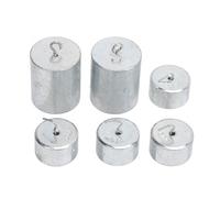 CHICIRIS Set di Pesi da Laboratorio Pesi Durevoli in Acciaio Cromato per Esperimenti e Insegnamenti, Include 2 X 200 G 4 X 50 G