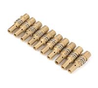 CHICIRIS Set di Portapunte in Ottone di Alta qualità da 10 Pezzi per Pistola a Torcia 15AK, Accessorio per Torcia di Saldatura con Prestazioni Stabili, Parte di Ricambio per Progetti di Saldatura
