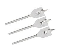 CHICIRIS Set di Punte per Trapano per Legno Piatto, Punta per Alesatura a Forcella da 3 Pezzi da 30 Mm con Acciaio Ad Alto Tenore di Carbonio per la Lavorazione del Legno Fai-da-te