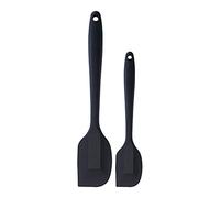 CHICIRIS Set di Raschietti Non in Silicone con Foro per Appendere Strumenti per Cucinare Torte e Dessert per la Domestica Combo Rosso, e Verde (#2)
