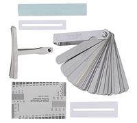 CHICIRIS Set di strumenti per chitarra elettrica con smerigliatrice e misuratore di raggio. Kit completo di riparazione per chitarra per sostituire corde e controllare l'altezza. Adatto per gli