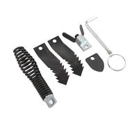 CHICIRIS Set di Testine per Pulizia Scarichi, 6 Pezzi Teste di Taglio per Dragaggio di Tubazioni in Metallo per Cavo a Serpente di Scarico 5/16 a 3/4 Pollici, Efficiente Strumento di Disintasamento