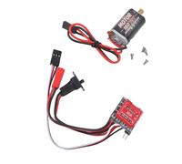 CHICIRIS Set ESC Motore RC, Design Compatto, Modulo Condensatore Interno, ESC con Spazzola 30A per Auto e Barche RC 1/16 1/18 /24 (70T)