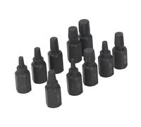 CHICIRIS Set Estrattore per Viti Rotte, 10 Pezzi Estrattore per Viti Danneggiate per Bulloni Dado Spelati, da 1/4 a 9/32 Pollici