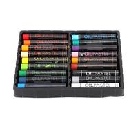CHICIRIS Set Pastelli Ad Olio, 18 Colori Pastelli Per Dipingere Cartoni Animati Per Bambini Per Schizzi, Ritratti E Paesaggi - Non Tossico, Facile Da Usare