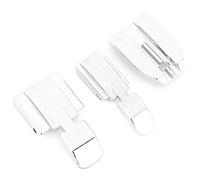 CHICIRIS Set Piedini per Cerniere, Piedino in Acciaio Inossidabile 3 Pezzi per Bellissime Cerniere, Installazione Rapida, Argento