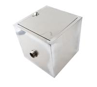 CHICIRIS Sifone per Sottolavello con Doppio di Filtraggio per Un'efficiente Raccolta dei Rifiuti 30x30x30 Cm
