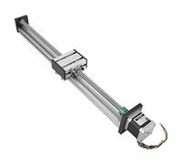 CHICIRIS Slitta Lineare con Vite a Ricircolo di Sfere Durevole Tavolo Scorrevole Artigianale Squisito per Officina Corsa da 400 Mm in Alluminio