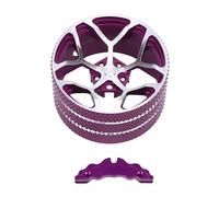 CHICIRIS Sostituzione del Volantino del Trasmettitore RC in Lega per DUMBORC RadioLink WFLY con Finitura Anodizzata Design a Prova di Impatto Ad Alta Resistenza (PURPLE)