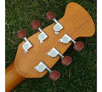 CHICIRIS Sostituzione Piroli per Chitarra 3l3r, Meccaniche con Bloccio Ad Alta Resistenza per Chitarra Elettrica Acustica (oro (SILVER)