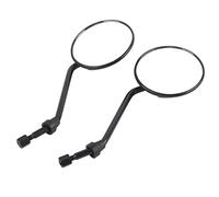 CHICIRIS Specchietto Retrovisore Universale Rotondo retrò, Ampio Effetto Retrovisore, Facile Installare, Calotta in ABS, Fori di Montaggio Filettati 8 Mm per Motociclette Nere