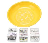 CHICIRIS Squisiti Porta di Ago Magnetico con Design a Forma di Conchiglia, Supporto a Matita Magnetica Semplice Ricerca di Penna, Ideale per il Punto Croce e il Ricamo (YELLOW)