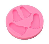 CHICIRIS Stampo 3D per Piedini per Bambini, Stampo in Silicone Riutilizzabile Resistente Al Calore, con Design Antiaderente Facile da Pulire, per Torte, Cioccolato, Caramelle,