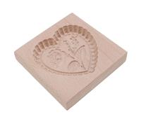 CHICIRIS Stampo in Legno Divertente per Biscotti Fatti in Casa e Torte Lunari Strumento Multiuso per la Lavorazione degli Alimenti per Panettieri Domestici 10x10 Cm