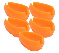 CHICIRIS Stampo per Mangiatoia per Metodo di Pesca da 5 Pezzi, Stampo per Esca in Silicone a Rilascio Rapido Non Tossico Flessibile Durevole Facile da Pulire, con Dimensioni Compatte, per (ORANGE)