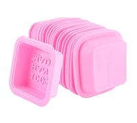 CHICIRIS Stampo per Sapone in Silicone Stampi Multifunzione per Candele Stampi per Torte Stampo da Forno Flessibile e Durevole per gli Appassionati di Strumenti di Cottura Fai-da-te Rosa 25 Pezzi