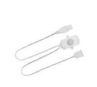 CHICIRIS Striscia LED con Sensore di Movimento Mini PIR, Rivelatore Infrarossi a Basso Consumo per Illuminazione Magazzini Automatici, Sensore Interfaccia USB per Corridoi e Magazzini (WHITE)