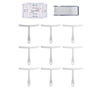 CHICIRIS Strumenti per Liutaio, Misuratore di Raggio per Chitarra in Acciaio Inossidabile e Set di Righelli per Corde con Lima per l'installazione e la Manutenzione del Basso della Chitarra