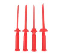 CHICIRIS Strumento di Raschietto, Raschietto di Scalpello in Plastica 4pcs St di Raschietto di Plastica Non Marring Prevenire la Sicurezza degli Strumenti di Sciopero Remover Rosso