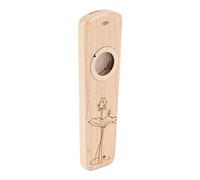 CHICIRIS Strumento Musicale Kazoo in Legno, Design Portatile Realizzato a Mano con Scatola Portaoggetti, Struttura in Legno di Alta qualità, Include Membrane per Flauto e Manuale (acero)