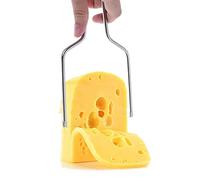 CHICIRIS Strumento per Affettare Formaggio in Acciaio Inossidabile con Filo per Tagliare Facilmente il Formaggio, Ideale per la Domestica, 8,3x9,6 Cm (Come mostrato)