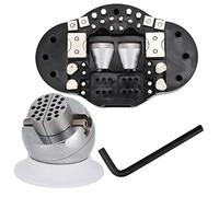 CHICIRIS Strumento per Incisore con Morsa a Sfera, Accessori Hardware Universali per Gioielli in Acciaio con Artigli Autocentranti e Rotazione di 360 Gradi, per Incastonatura di