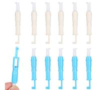 CHICIRIS Strumento per Infilare Inseritore in Plastica per Infila Ago Automatico, Set di 12 Infila per Macchina da Cucire, Ago Facile da Passare Attraverso, Colore Blu e Bianco