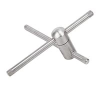 CHICIRIS Strumento per Modellare la Punta della Stecca da Biliardo in Acciaio Inossidabile, Vite Staccabile nel Tubo di Metallo con Manico, per Stecca da Biliardo da 11 Mm 14 Mm (14mm)