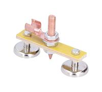 CHICIRIS Supporto Magnetico per Saldatura con Clip in Rame con Messa a | La Coda in Rame Resiste A 300 A, Design con Magnete Fisso A Vite, Si Fissa A Metallo Lucido, Aspirazione Singola da 3 Kg,