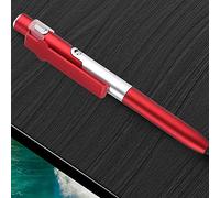 CHICIRIS Supporto per Cellulare con Penna a Sfera e Stilo Touch Screen Capacitivo 4 in 1 + Luce LED, per Tablet, Materiale ABS, Rosso/blu/ (rosso)