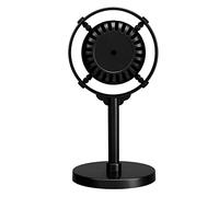 CHICIRIS Supporto per Microfono Vintage per Fotografia di Scena, Strumento di Canto in Stile retrò per Feste e Riunioni di Famiglia, Materiale Plastico, 1 Pezzo (BLACK)