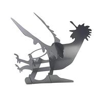 CHICIRIS Supporto per Pollo, Porta-Barbecue per Moto in Acciaio Inossidabile, per Lattine di Birra, Girarrosto per Pollo, Design per Arrostire in Posizione Verticale, Facile da Montare,