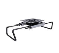 CHICIRIS Supporto per Sedile per Barca, Morsetto Scorrevole Regolabile con Struttura in Ferro PVC per Sedili Girevoli per Barche da 37,5 Cm a 55 Cm, Perfetto per Motoscafi e Yacht da Pesca