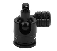 CHICIRIS Supporto per Testa a Sfera, Testa a Sfera in Lega di Alluminio Rotante a 360° con Porta Filettata 1/4 per Attrezzatura da Campeggio