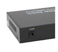 CHICIRIS Switch in Fibra Ethernet SFP, 2 Porte Elettriche 4 Porte Ottiche Ricetrasmettitore in Fibra Ethernet per Rete 100-240 V (Spina UE)