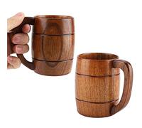 CHICIRIS Tagina di Birra in Legno da 20 Once con Manico Classico Tazza di Bevute in Legno di Grande capacità per il Succo D'acqua del tè di Birra Tankardo Fatto a Mano per il Ristorante