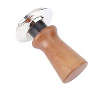 CHICIRIS Tamper di caffè, Forza Costante in Acciaio Inossidabile Pressa caffè Piatto per la Caffetteria per la Casa, Progettata Ergonomica con Manico in Legno (58MM)