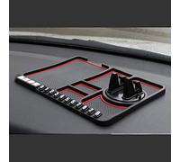 CHICIRIS Tappetino Antiscivolo Multiuso per Auto, Supporto per Telefono con e Slot per Schede, per Riporre e Organizzare il Telefono Durante la Guida (Come mostrato)