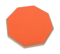 CHICIRIS Tappetino per Esercitazione per Batteria Tappetino per Batteria Silenzioso in Gomma da 8 Pollici con 2 Paia di Bacchette Tavola in Legno Ad Alta densità per Esercitazione in Casa (ORANGE)