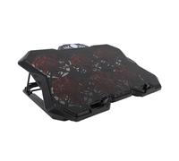 CHICIRIS Tappetino Refrigerante per Laptop da Gioco Regolabile in Altezza per Laptop da 19" Design in Rete con 6 Ventole
