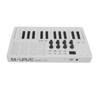 CHICIRIS Tastiera Controller MIDI, Tastiera Controller MIDI USB con 25 Tasti, Pad RGB e Bluetooth, 8 Manopole, Dinamica per Beat Maker, Cantautori, Viaggi in Studio