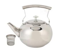 CHICIRIS Teiera in Acciaio Inossidabile, Fornello Multiuso Bollitore per tè con Fischio con Filtro Fine e Design del Coperchio Sicuro per Fornello a Gas da Cucina da Campeggio Domestico (1,5 l/1500