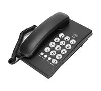 CHICIRIS Telefono con Filo Desktop a Bottone Grande per la Casa e L'ufficio, Ricorda L'ultima Chiamata Telefono Fisso Multifunzionale, Adatto per Anziani, Materiale ABS (BLACK)