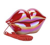 CHICIRIS Telefono per Labbra Alla Moda Elettro -Elettro - electrali con Archiviazione Numerica, Buona qualità del Suono per la Decorazione di Casa e Hotel Colore Rosso/viola (Elettroplando Big Red)