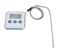 CHICIRIS Termometro per Carne Termometro da Digitale Multifunzionale con Timer e Sonda per Cottura Al Barbecue 8 X 8 X 1,5 Cm (WHITE)