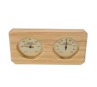 CHICIRIS Termometro per Sauna in Legno Dorato e Igrometro Doppio Metro Ad Alta Temperatura per Sauna di Hotel