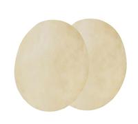CHICIRIS Testa per Tamburo in Pelle di Pecora Premium, Materiale Naturale da 11,4 Pollici, per Bongo e Tamburi Africani, 2 Pezzi con Suono Chiaro (9,0 pollici)