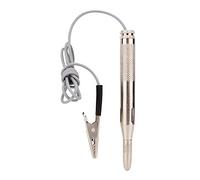 CHICIRIS Tester di Tensione per Auto 6V 24V Penna di Prova in Ottone con Sonda Lunga Cavo Retrattile Clip di Messa a Terra per Controllo del Circuito Elettrico del Rimorchio della Barca del Camion