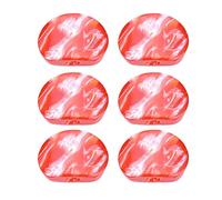 CHICIRIS Trattamento Di Gara In Acrilico Durevole -Peg, Bella Decorazione Testa di Chitarra (Modello di pietra cremisi ovale)