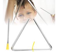 CHICIRIS Triangolo Musicale in Acciaio Resistente da 6" con qualità del Suono Vibrante per Bambini, Perfetto per L'educazione Al Ritmo
